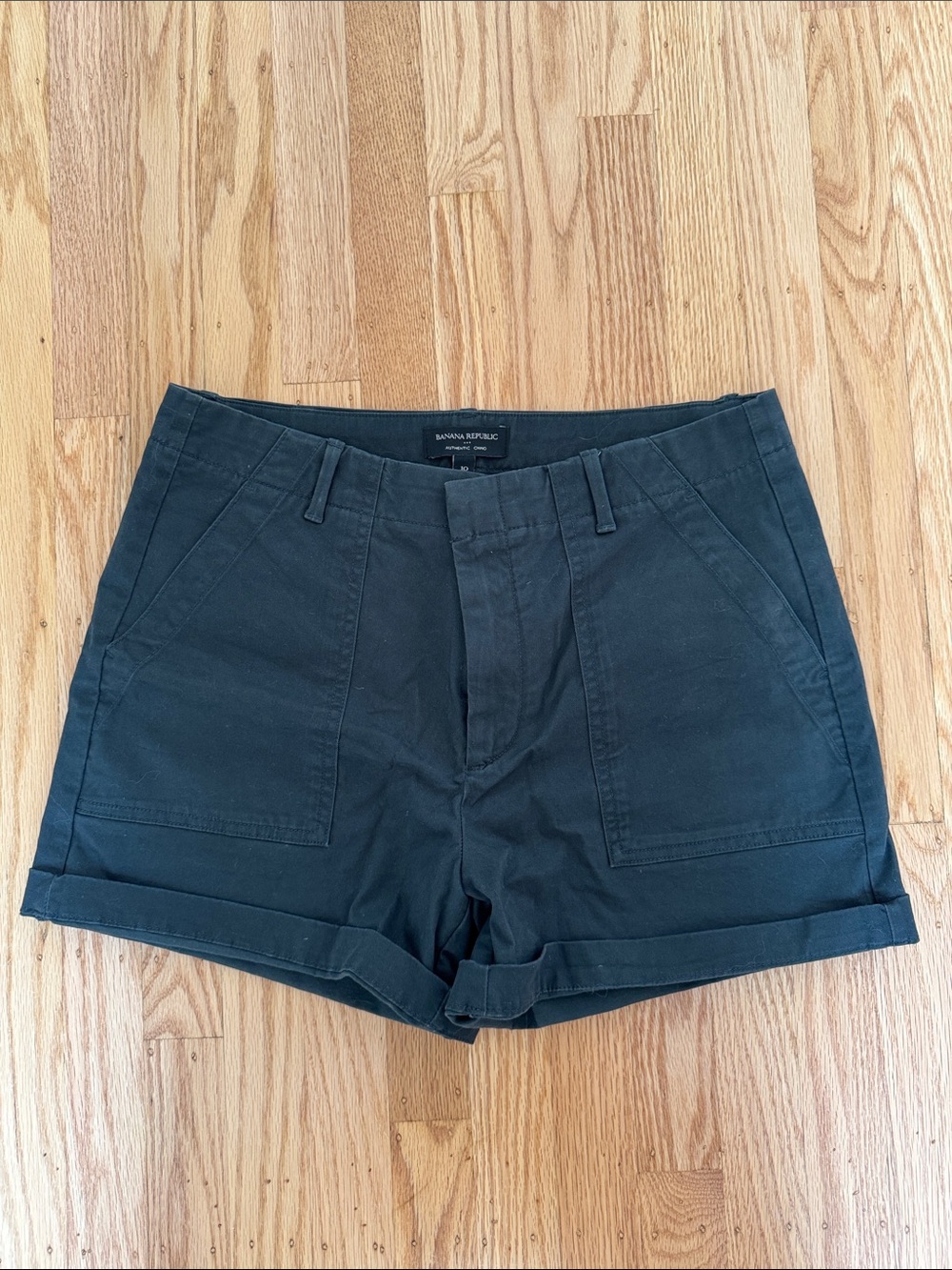 Banana Republic Dark Blue Chino Roll-Hem Women's Shorts